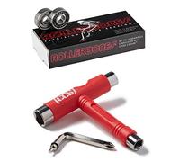 RollerBones Bones Roller Bones Skate Bearings with CCS Skate Tool (Rollerbones W/Red CCS Skate Tool)