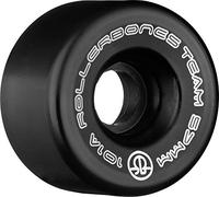 Rollerbones Team Logo 101A Recreational Roller Skate Wheels (Set of 8), Black, 62mm