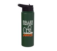 Rollercoaster Amusement Park Roller Coaster Stainless Steel Insulated Water Bottle