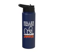 Rollercoaster Amusement Park Roller Coaster Stainless Steel Insulated Water Bottle