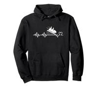Rollercoaster Heartbeat Man Woman Funny Roller Coaster Pullover Hoodie