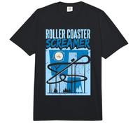 Rollercoaster Ride Theme Park Roller Coaster Screamer Comfort Colors Adult Heavyweight T-Shirt