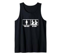 Rollercoaster Your Wife My Wife Husband Funny Roller Coaster Tank Top