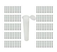Rollers- 116mm Pop Top Tubes- 100 Pack- Different Colors- Airtight Smell Proof Containers - Plastic Medical Grade Prescription Bottles for Pills Herbs Flowers,Supplements & More (Clear, 116mm)