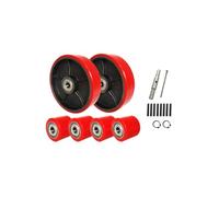 Rollers，Pallet Jack/Truck Full Set with Axles, Pair of Steering Wheels, of 4- Front Load Rollers