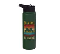 Rollerskater Party On A Roll Chasing Dreams Roller Skates Stainless Steel Insulated Water Bottle