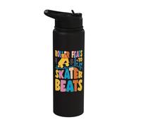Rollerskater Party Skater Beats Roller Skates Stainless Steel Insulated Water Bottle