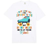 Rollerskates Roller Skates Rink Design for Roller Derby Comfort Colors Adult Heavyweight T-Shirt