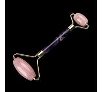RollerTool for Face & Eyes - -Aging, Wrinkle-Reducing Facial Massager withWhite , Rose Quartz & Heads, CoolRelief forSkin Types