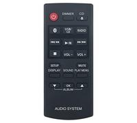 ROLLGAN N2QAYB000984 Replaced Remote Control Applicable For Panasonic CD Stereo System N2QAYB000944 SA-PM600 SB-PM500 SC-UX100 SA-UX100 SB-UX100 SC-PM250 SA-PM250 SB-PM02 SC-PM251 SA-PM251 SC-PM600