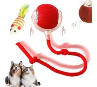 Rollie Pet Smart Chase Ball RolliePet Smart Chase Pet Toy Active Rolling Ball with Tail for Dogs Interactive Toys for Indoor Cats Rechargeable & Long-Lasting