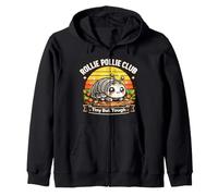 Rollie Pollie Club Cute Bug Lover Tiny Entomologist Isopod Zip Hoodie