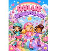 Rollie Wonderland: A Magical Roller Skating Coloring Book for Kids with Cute Girls, Rainbows, Stars, Sweet Parks, and Fun Fantasy Scenes