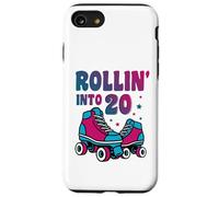 Rollin into 20 years old skater Roller Skates 20th Birthday Case for iPhone SE (2020) / 7/8