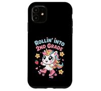 Rollin' Into 2nd Grade Unicorn Kawaii Back to School Case for iPhone 11
