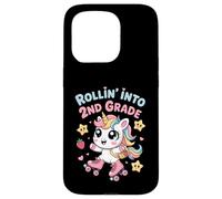 Rollin' Into 2nd Grade Unicorn Kawaii Back to School Case for iPhone 15 Pro