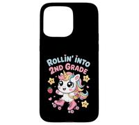 Rollin' Into 2nd Grade Unicorn Kawaii Back to School Case for iPhone 15 Pro Max