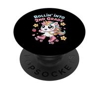 Rollin' Into 2nd Grade Unicorn Kawaii Back to School PopSockets Adhesive PopGrip