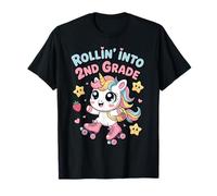 Rollin' Into 2nd Grade Unicorn Kawaii Back to School T-Shirt