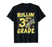 Rollin INTO 3rd Grade Skateboard 3rd Grade T-Shirt