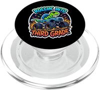 Rollin' Into Third Grade 3rd Grader T-Rex Monster Truck PopSockets PopGrip for MagSafe