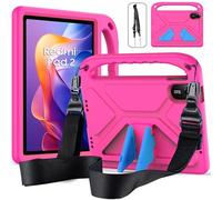 RollinCase Case for Xiaomi Redmi Pad 2 11 Inch 2025, Lightweight Shockproof Cover for Children with Kickstand and Shoulder Straps for Xiaomi Redmi Pad 2, Magenta