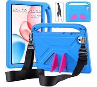 RollinCase Kids Case for Honor Pad 10 Tablet 12.1 Inch 2025, Eva Lightweight Shockproof Protective Case with Children's Handle and Shoulder Strap, Blue