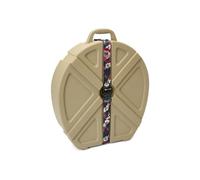 Rolling 22in Cymbal Vault. Hard case with 6 Padded Dividers. up to 9 Cymbal Holding Capacity DGCASE DARUMA (Tan, 22-01A in)