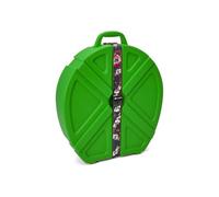 Rolling 24in Cymbal Vault. Hard case with 6 Padded Dividers. up to 12 Cymbal Holding Capacity (Green, 22 in)