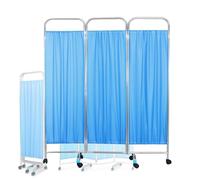 Rolling 3 Panel Medical Privacy Screen On Wheels, Medical Privacy Screen Portable, Room Divider Screens, Adult Foldable Room Divider For Clinic/Ward/Exam Room, Space Saving