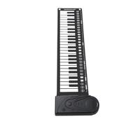 Rolling 49 Key Speaker Keyboard, Roll Up Piano Keyboard Compact 49 Keys Folding Electronic Keyboard Built In Speakers For Training, Practice, Entertainment (Black)
