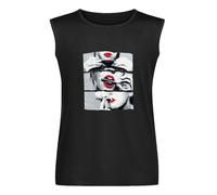 Rolling and Smoking Blunt Marijuana Weed Pot 420 Stoner Graphic Thermal Men's Vests Tank Tops O-Neck 100% Cotton Undershirts Unisex Sleeveless T-Shirt XXL Black