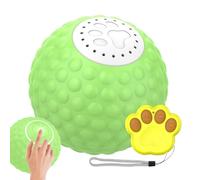 Rolling Ball for Cats - Funny Cat Toys,Bird Sound, Quiet Remote Control Ball for Kitten, 2 LED Modes, IP54 Waterproof
