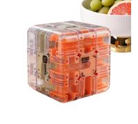 Rolling Ball Labyrinth Cube Game - Cognitive Focus Development Activity, Handheld Reduction Puzzle, Dexterity Training Entertainment | Children Learners Gatherings Road Journeys Study