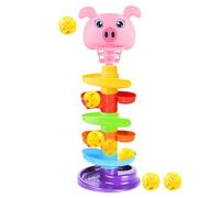 Rolling Ball Stacking Tower - Multi-Level Sliding Structure, Engaging Fall and Movement for Young Spirits | Nursery Play