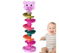 Rolling Ball Track Toy | Early Education Game for Rolling Balls,Spheres Stacking And Slide Game for 1-3 Years Old - Stacking & Throwing Track Toy for 1-3 Years Old