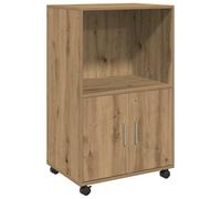 Rolling Cabinet Mobile Filing Cabinet Storage Cabinet Engineered Wood vidaXL