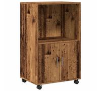 Rolling Cabinet Mobile Filing Cabinet Storage Cabinet Engineered Wood vidaXL