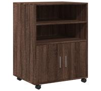 Rolling Cabinet Mobile Filing Cabinet Storage Cabinet Engineered Wood vidaXL