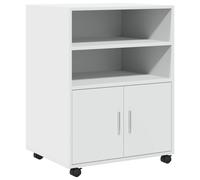 Rolling Cabinet Mobile Filing Cabinet Storage Cabinet Engineered Wood vidaXL
