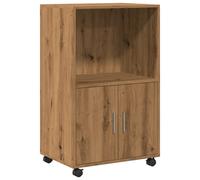 Rolling Cabinet Mobile Filing Cabinet Storage Cabinet Engineered Wood vidaXL