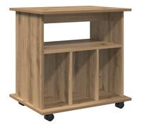 Rolling Cabinet Office Side Table Hall Drawer Cabinet Engineered Wood vidaXL