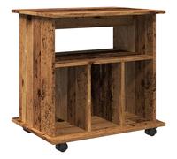 Rolling Cabinet Office Side Table Hall Drawer Cabinet Engineered Wood vidaXL