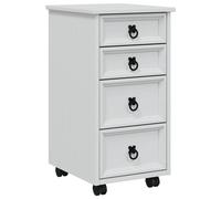 Rolling Cabinet with Drawers CORONA Filing Storage Document Organizer vidaXL
