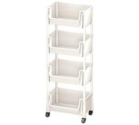 Rolling Cart Organizer - Multi-tier Rolling Cart, Book Organizer Cartt, Book Multi-Tier Rolliing Carts With Wheels | Strong Load-Bearing Capacity Toys Stationery Organization Shelf For Classroom