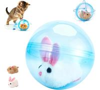 Rolling Cat Toy Ball, 2026 New Self-Rolling Interactive Cat Ball, Realistic Animal Automatic Moving Rolling Cat Ball, 360° Rolling Spin Moving, Fun Indoor Interactive Pet Ball for Cats Dogs (Blue,#2)