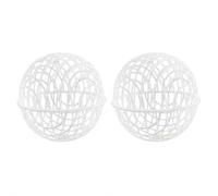 Rolling Chicken Ball Cages, Round Mobile Poultry Enclosure for Outdoor Safety, Prevents Attacks, Versatile for Chicks, Rabbits & Ducks Easy Clean Farm and Backyard Use (2 Pcs White 11.81)