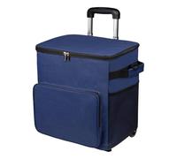 Rolling Cooler - 35L Wheeled Insulated Trolley Bag with Handle, Leakproof Design for Travel, Picnic, Beach, Patio, Camping or Outdoor Adventures, Portable Cooler Cart for Food and Drinks Storage