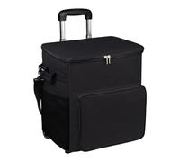 Rolling Cooler Bag, Wheel Cooler, Insulated Cooler Bag, Multi-Purpose Insulated Trolley Trolley with Handle 35 L and Leak-Can Bag, Portable for Travel Picnics, Patios, Outdoors, on the Beach