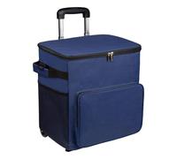 Rolling Cooler, Soft Walled Cool Box, Travel Waterproof Trolley with Handle, 35L Insulated Bag for Patio, Shopping, Outdoor, Camping